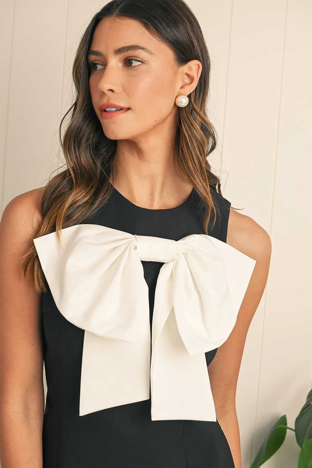 Noir Bow Little Black Dress