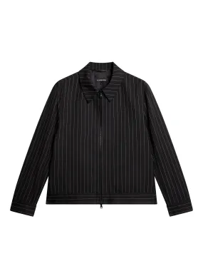 Parke Pin stripe jacket / Black