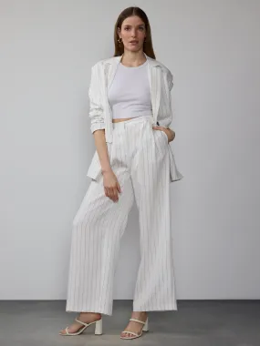 Pin Stripe Wide Leg Pant