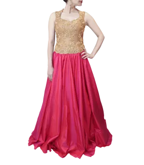 PINK AND GOLD GOWN