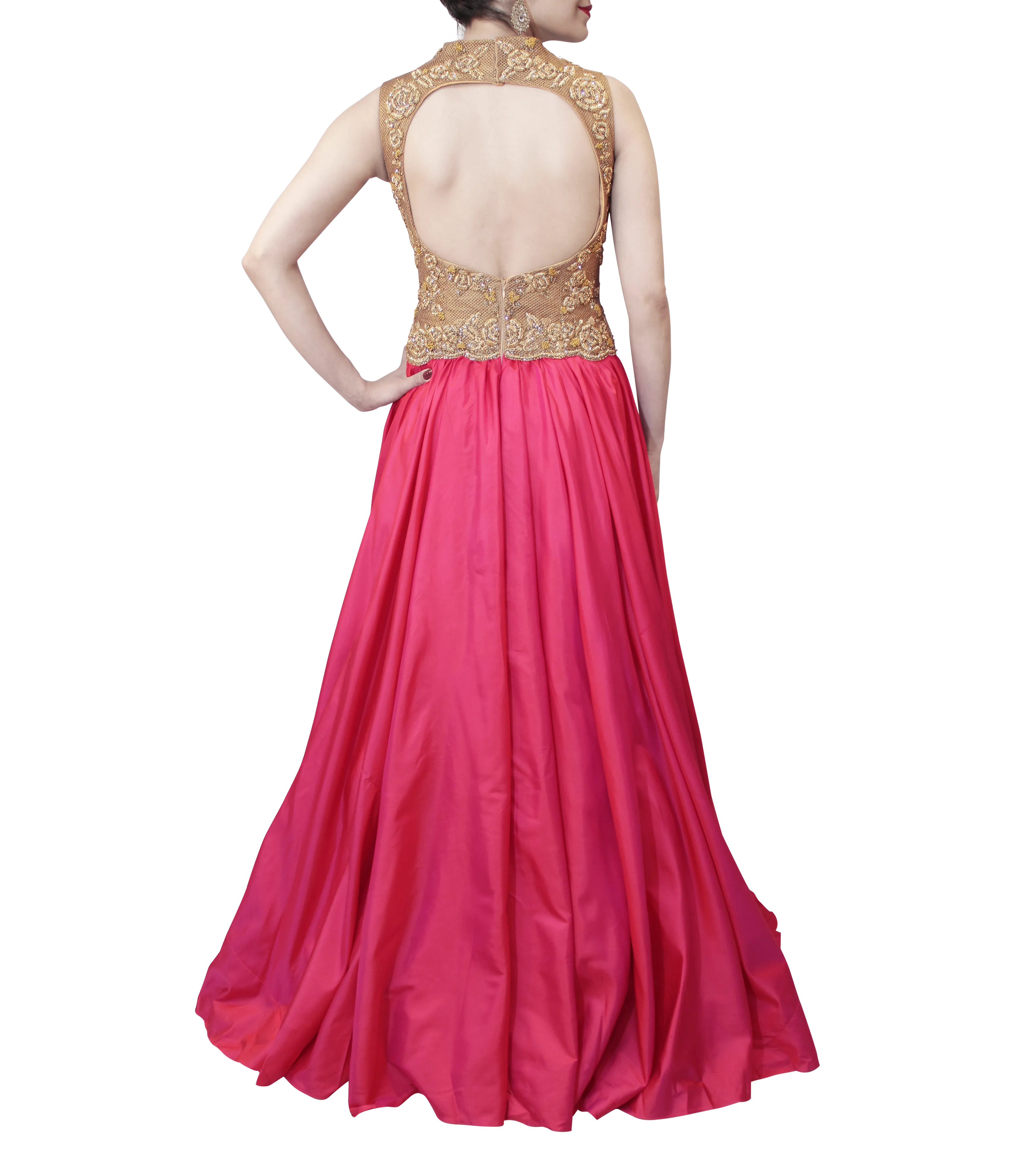 PINK AND GOLD GOWN
