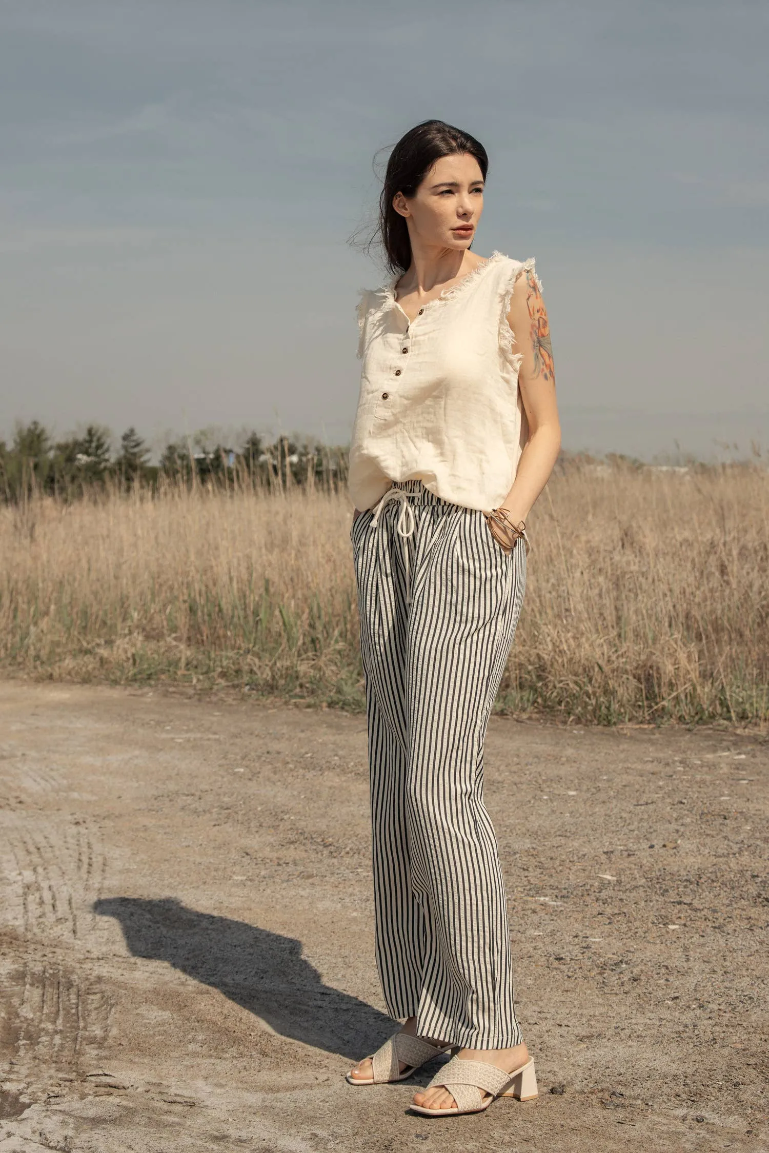 Pinstripe Pants