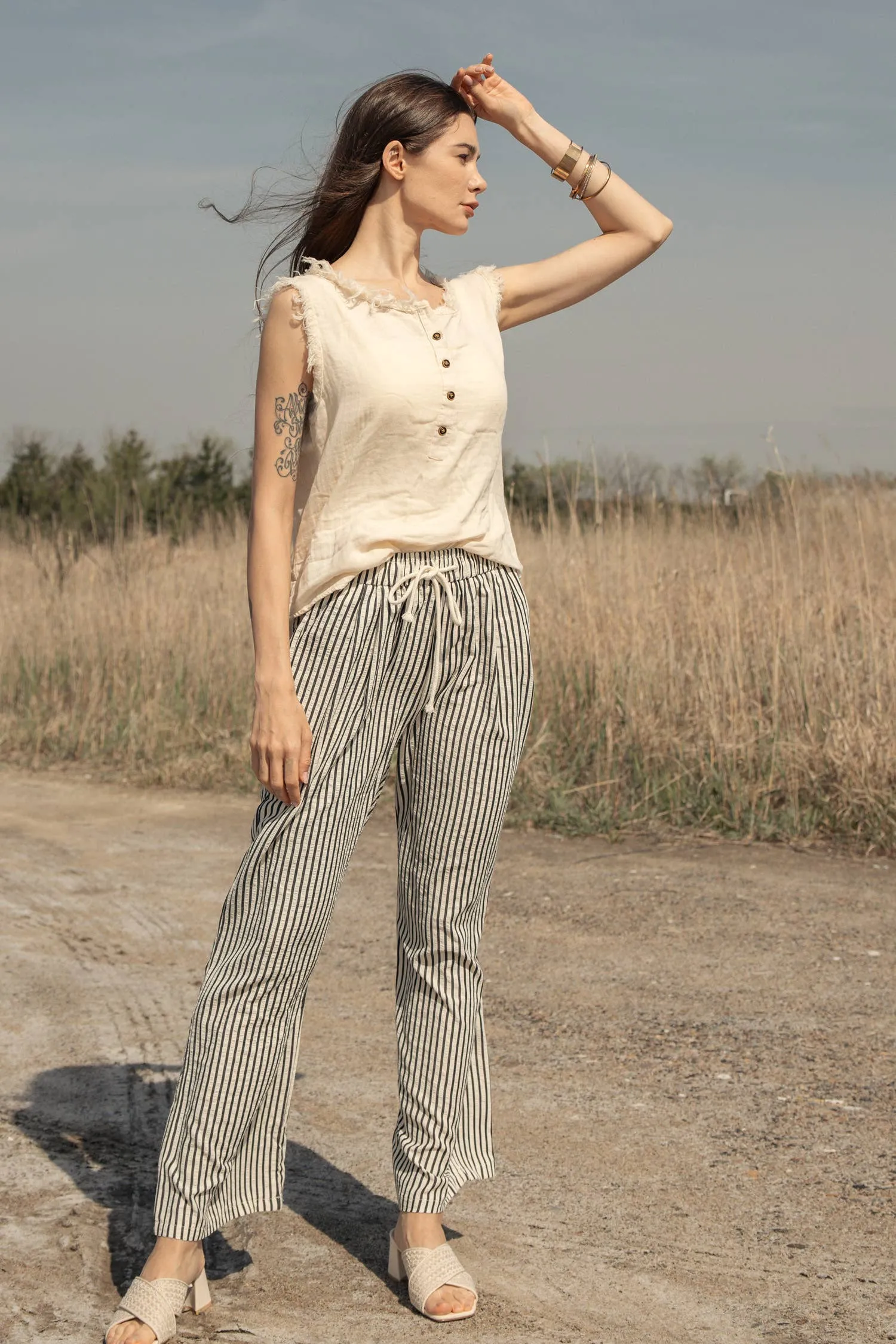 Pinstripe Pants