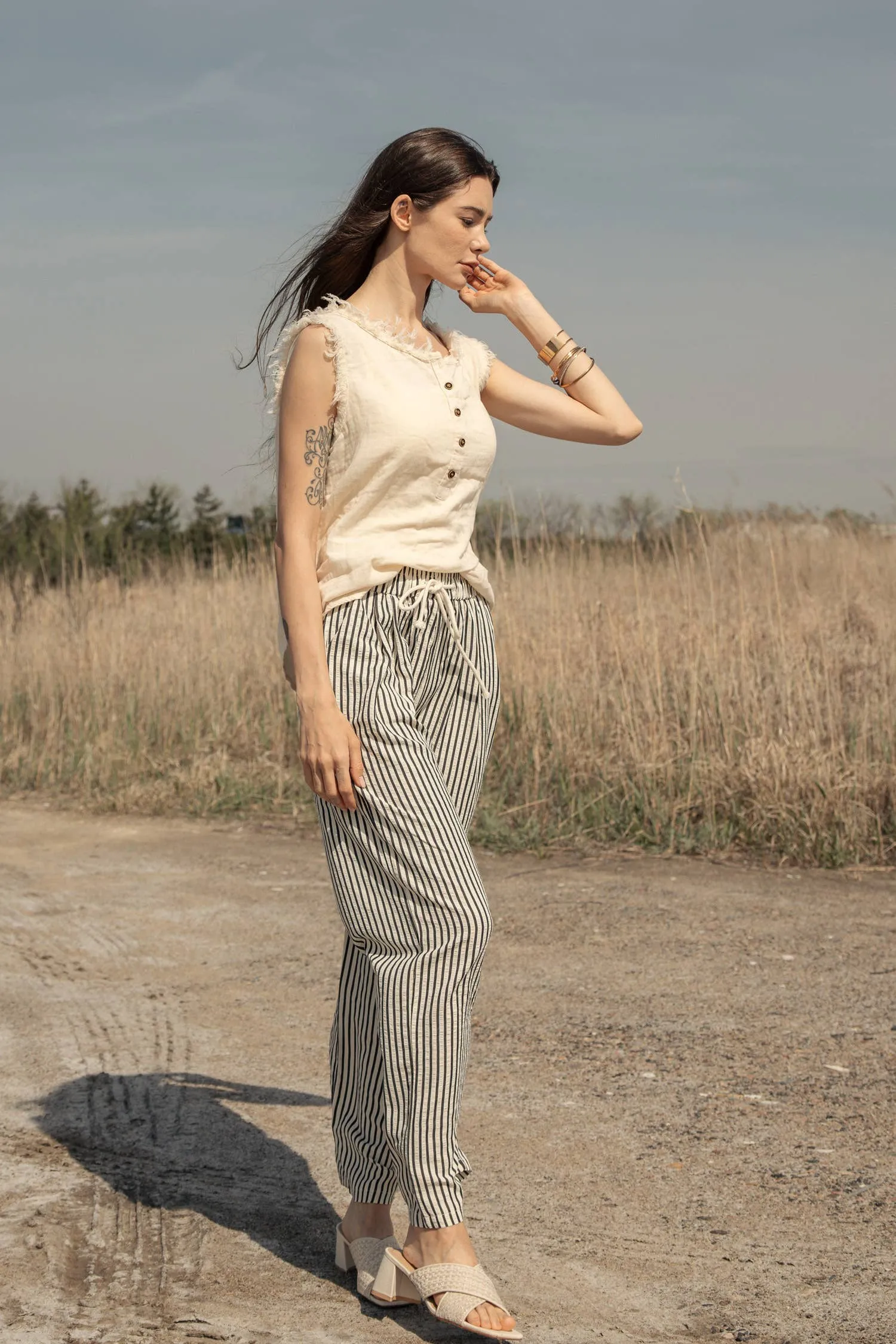 Pinstripe Pants
