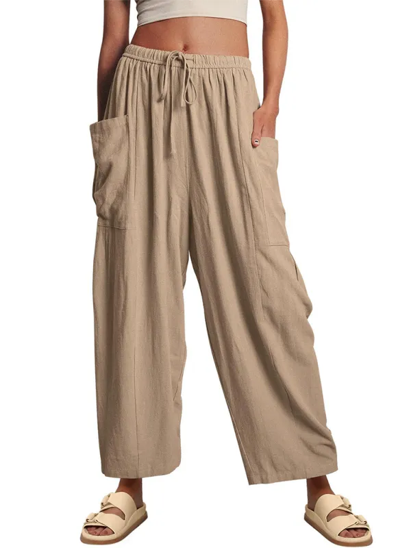 Pleated high waist wide leg pants