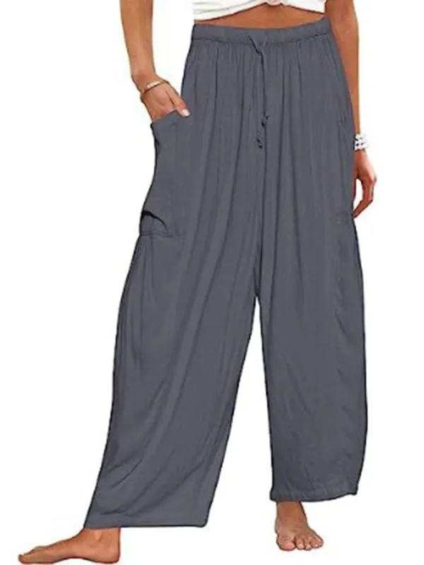 Pleated high waist wide leg pants