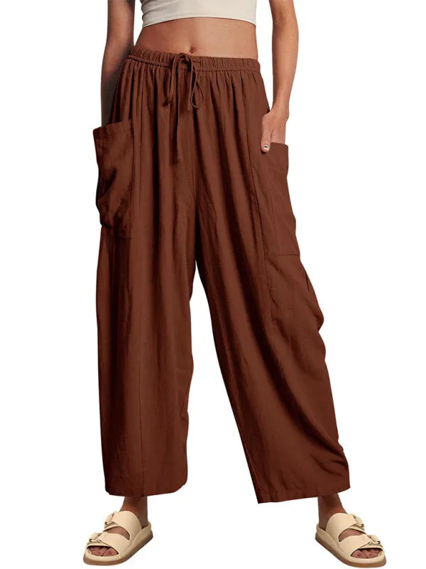 Pleated high waist wide leg pants