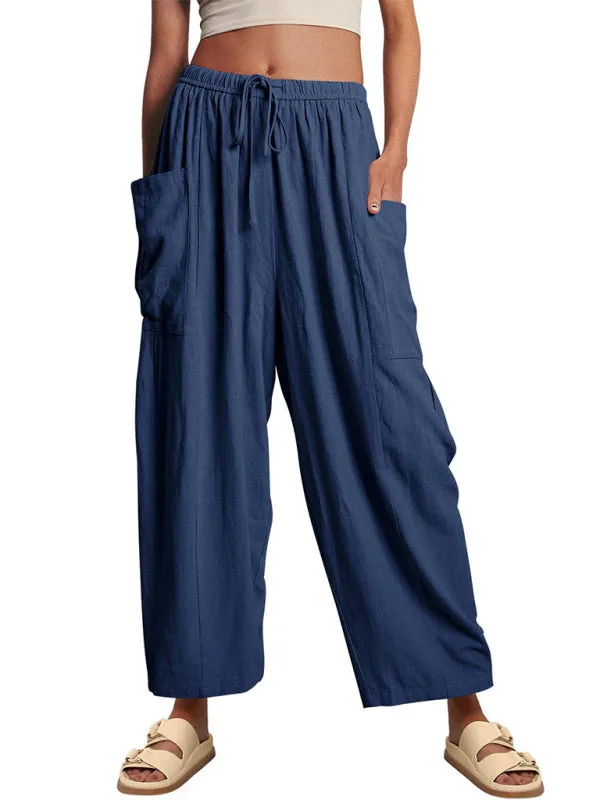 Pleated high waist wide leg pants