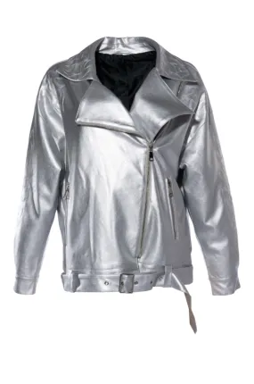 PRINCE-MOTO SILVER WESTERN MOTO JACKET