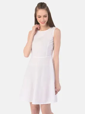 Pure Elegance Sleeveless A-Line Dress