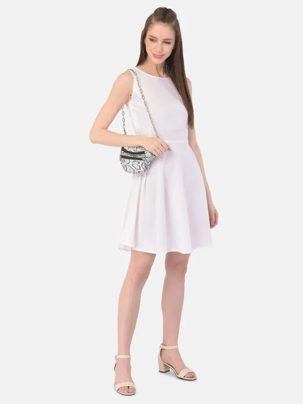Pure Elegance Sleeveless A-Line Dress