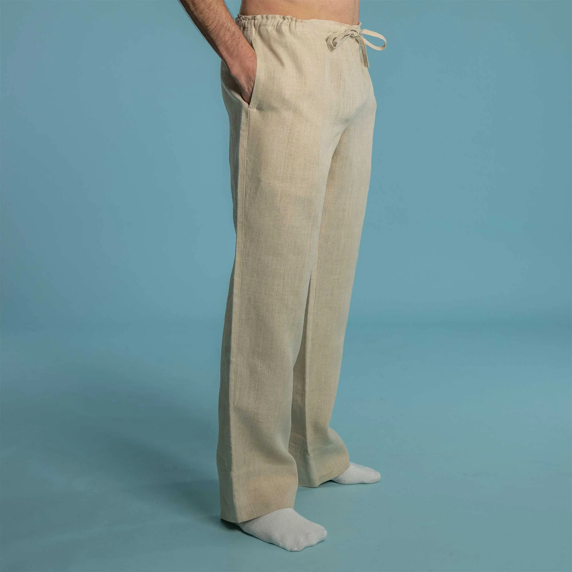 REDONDO Elastic-free 100% Organic Hemp Meditation Pants (Closeout - Final Sale)