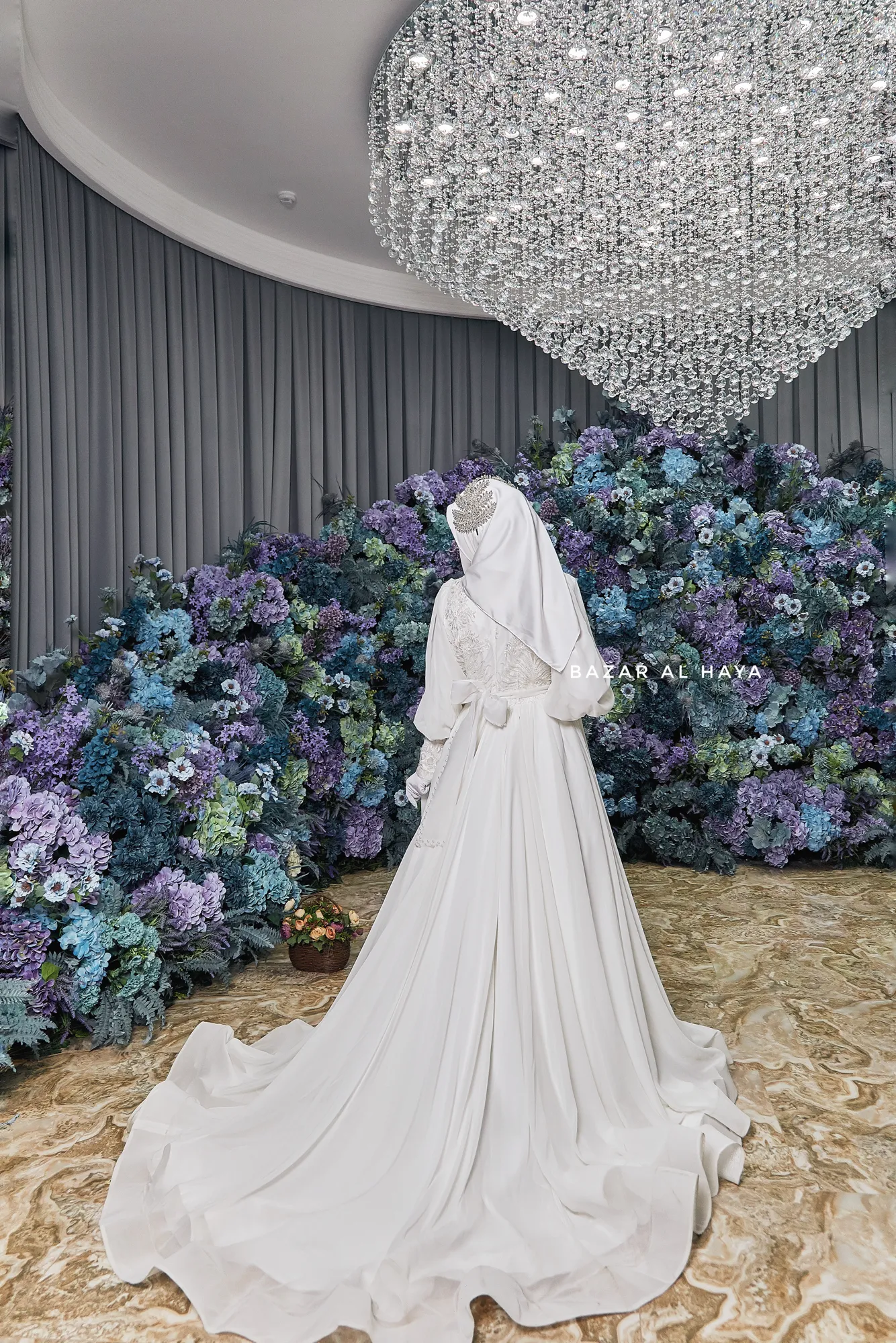 Rehan Embroidered Bridal Wedding Dress In Chiffon & Silk - For Walima & Wedding & Nikkah