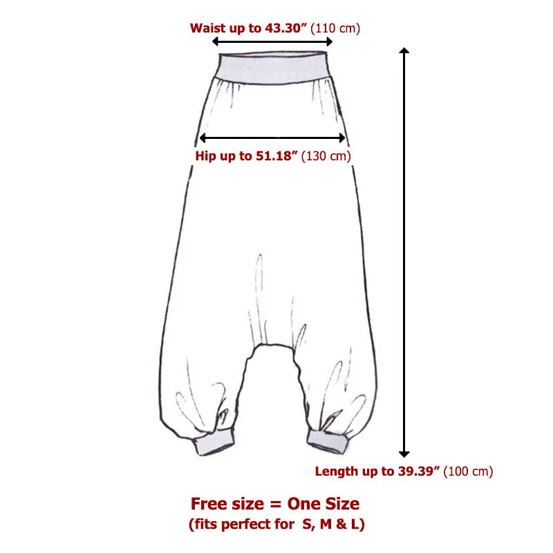 Royal Orchid Men's Pinstripe Drop Crotch Harem Pants