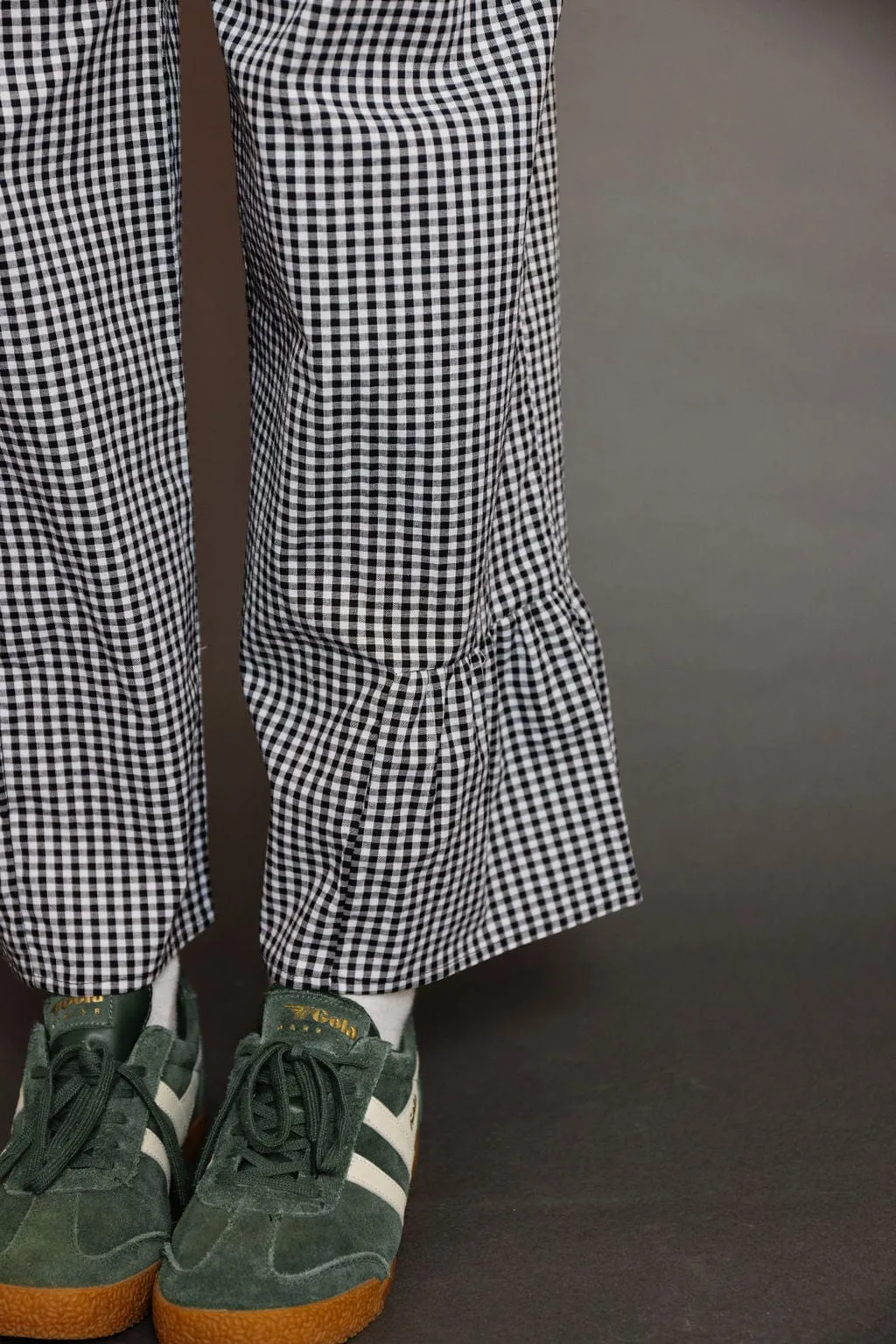 Rubie Gingham Pant in Black/White