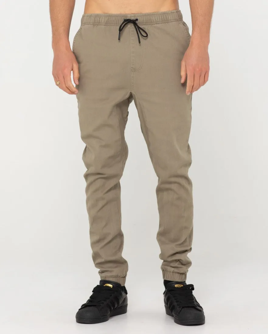Rusty Hook Out Elastic Pant Boys - Vintage Khaki