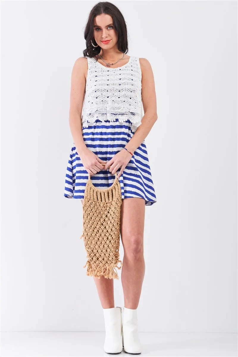 Samantha Floral Embroidery Mini Dress
