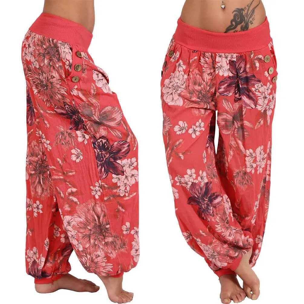 Sexy Loose Plus Size Low Waist Beach Pants