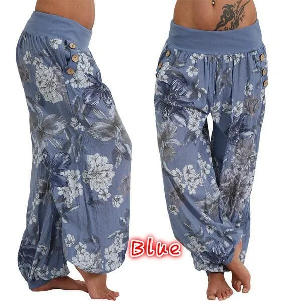 Sexy Loose Plus Size Low Waist Beach Pants