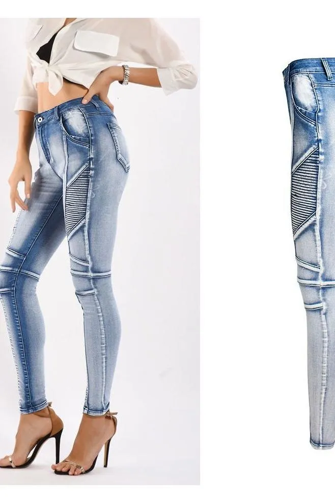 Slim Elastic Denim Pencil jeans