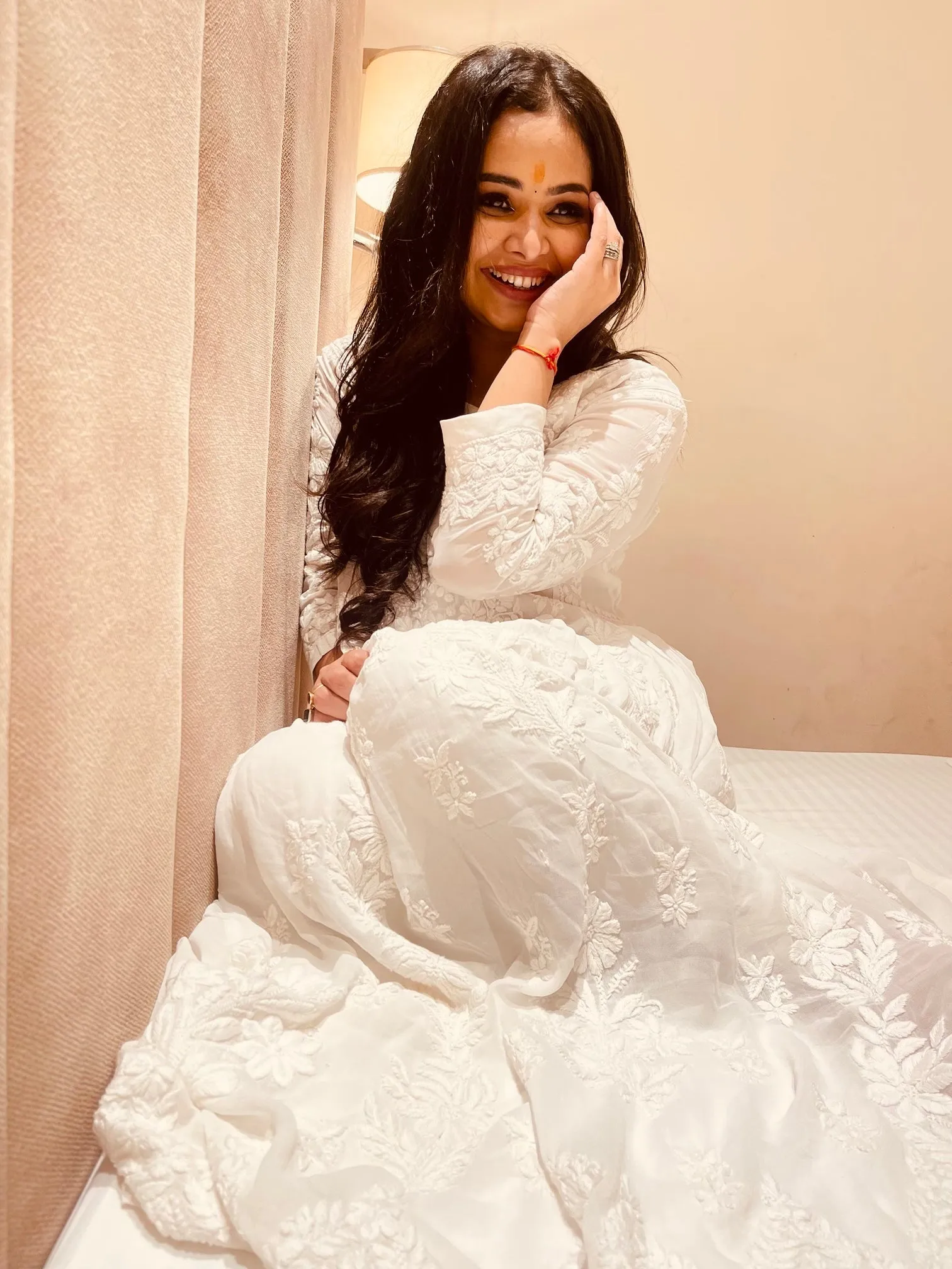 Sneh Premium Viscose Chikankari Gown
