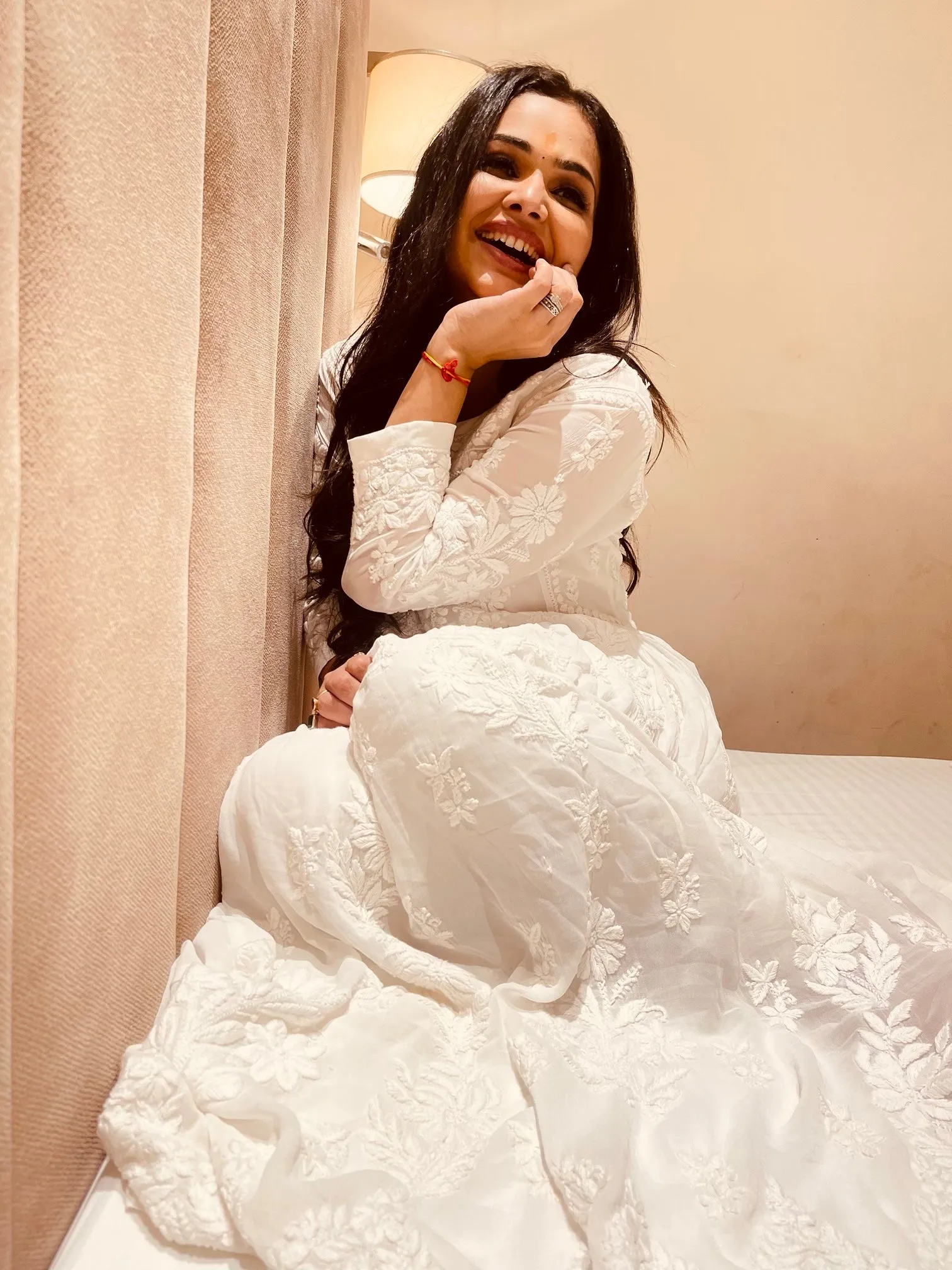 Sneh Premium Viscose Chikankari Gown