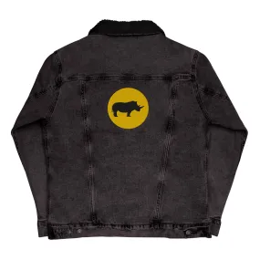 STAY FOCUSED Unisex Denim Sherpa Jacket
