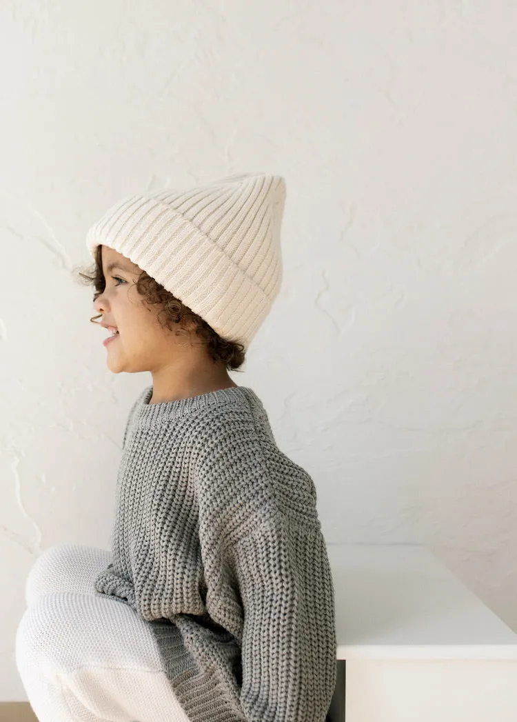 ‘Storm Gray’ Chunky Knit Sweater