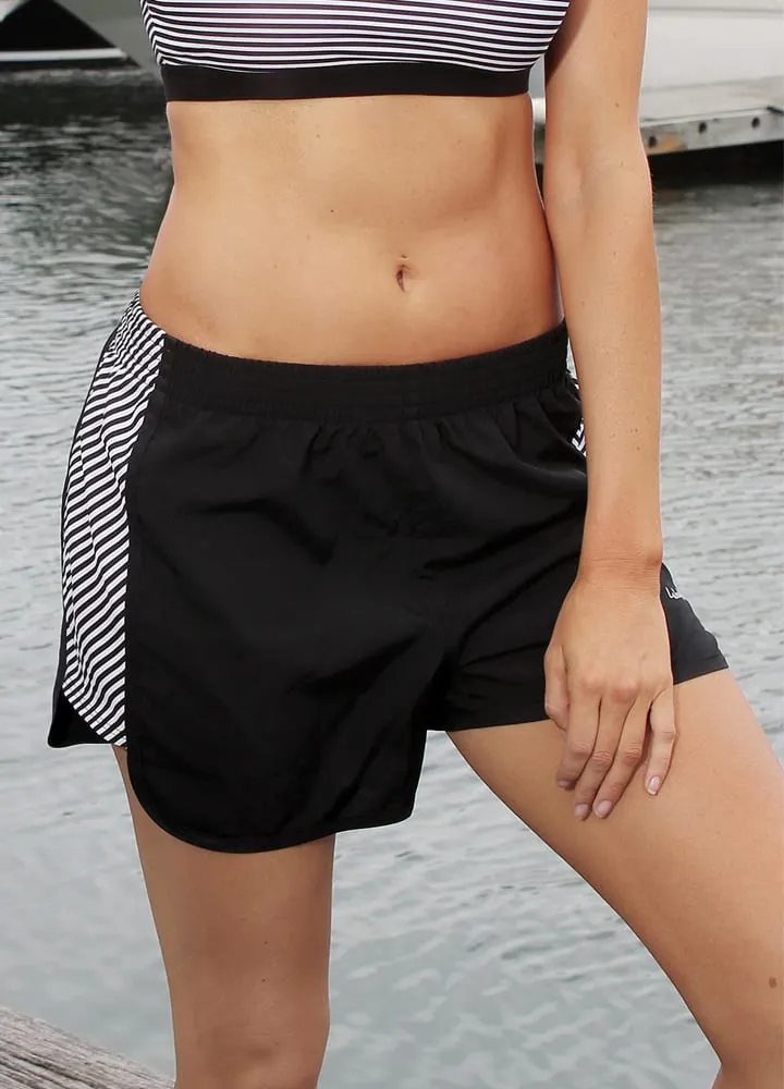 Stripe Running Shorts Women
