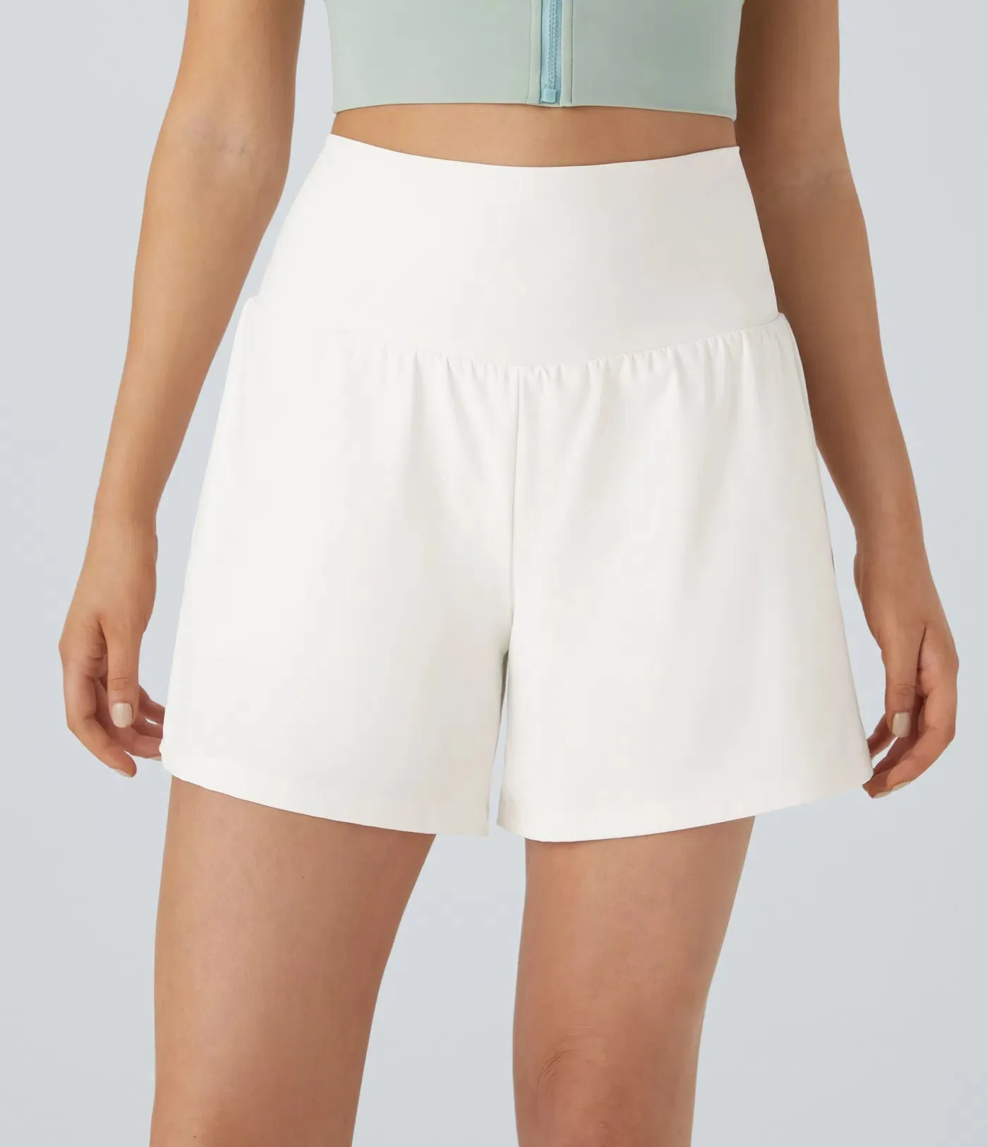 Super High Waisted 2-in-1 Workout Shorts 5'' for Women