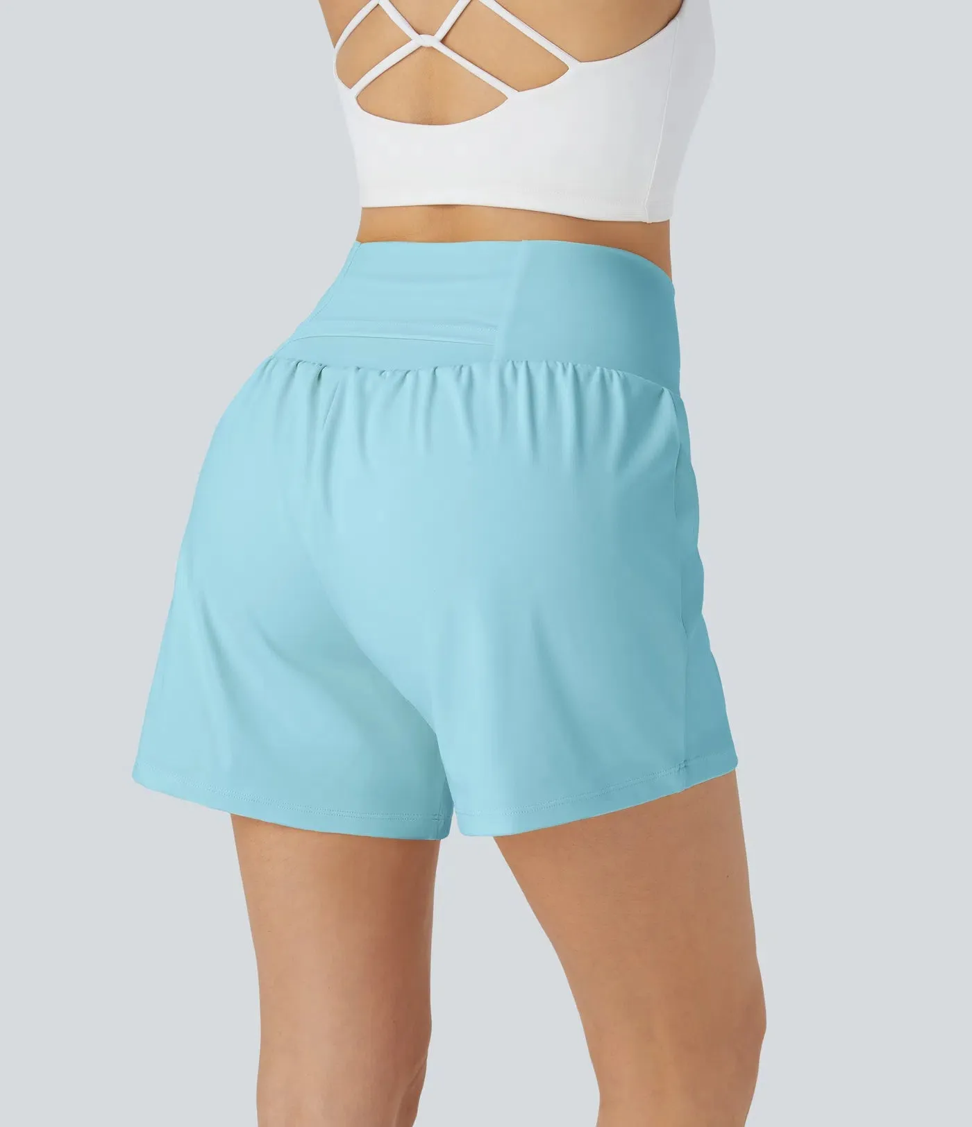Super High Waisted 2-in-1 Workout Shorts 5'' for Women