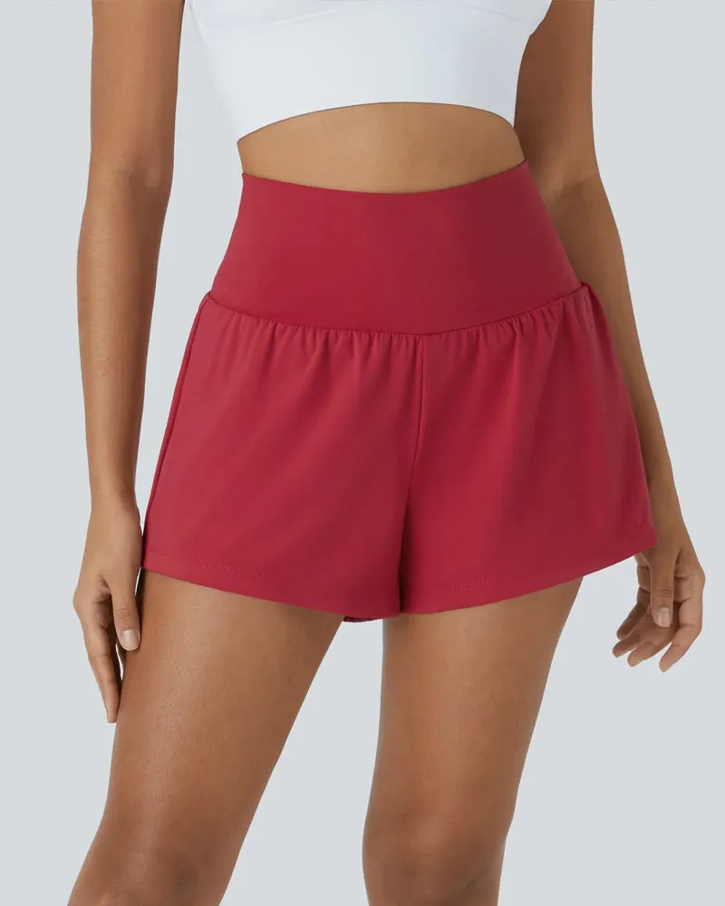 Super High Waisted 2-in-1 Workout Shorts 5'' for Women