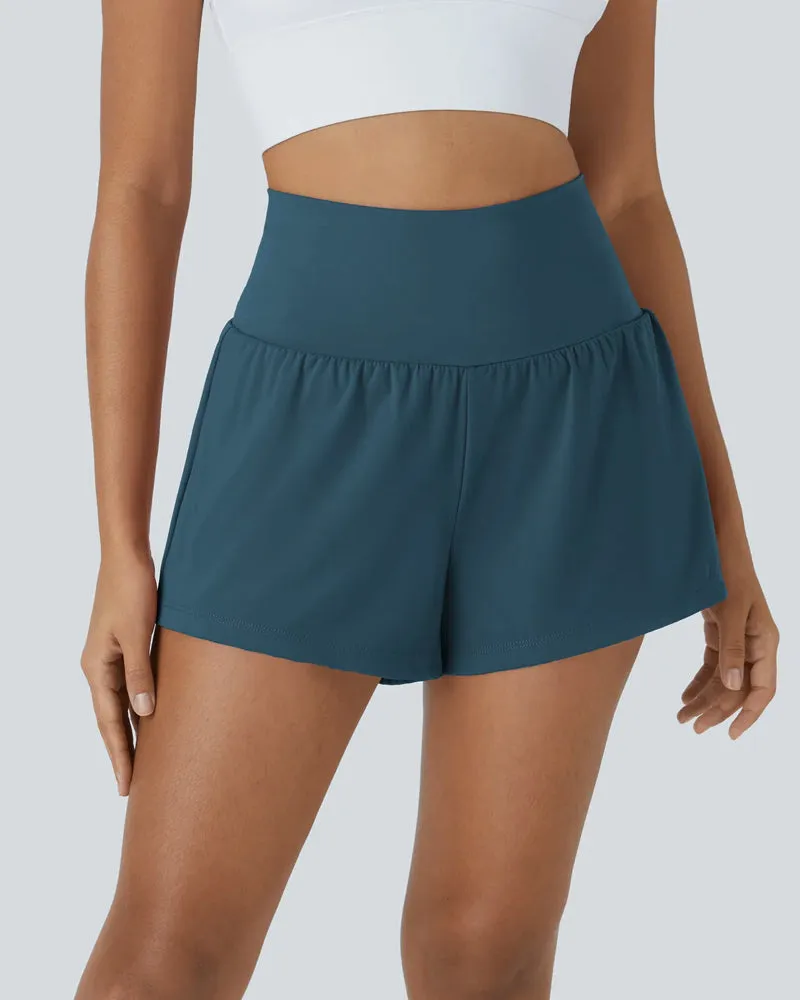 Super High Waisted 2-in-1 Workout Shorts 5'' for Women