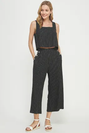 The Tessie Cropped Tank   Pant Set - Sold Separately