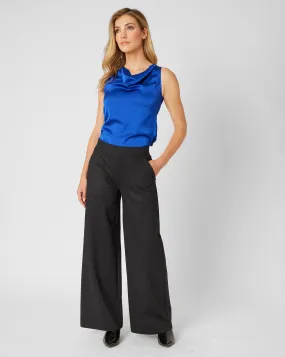 Wide Leg Pinstripe Pant