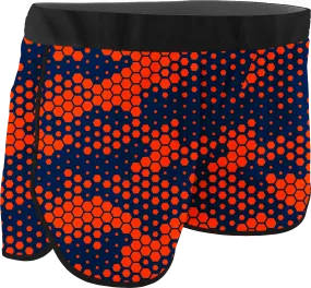 Women's Hexagon Printed Running Shorts