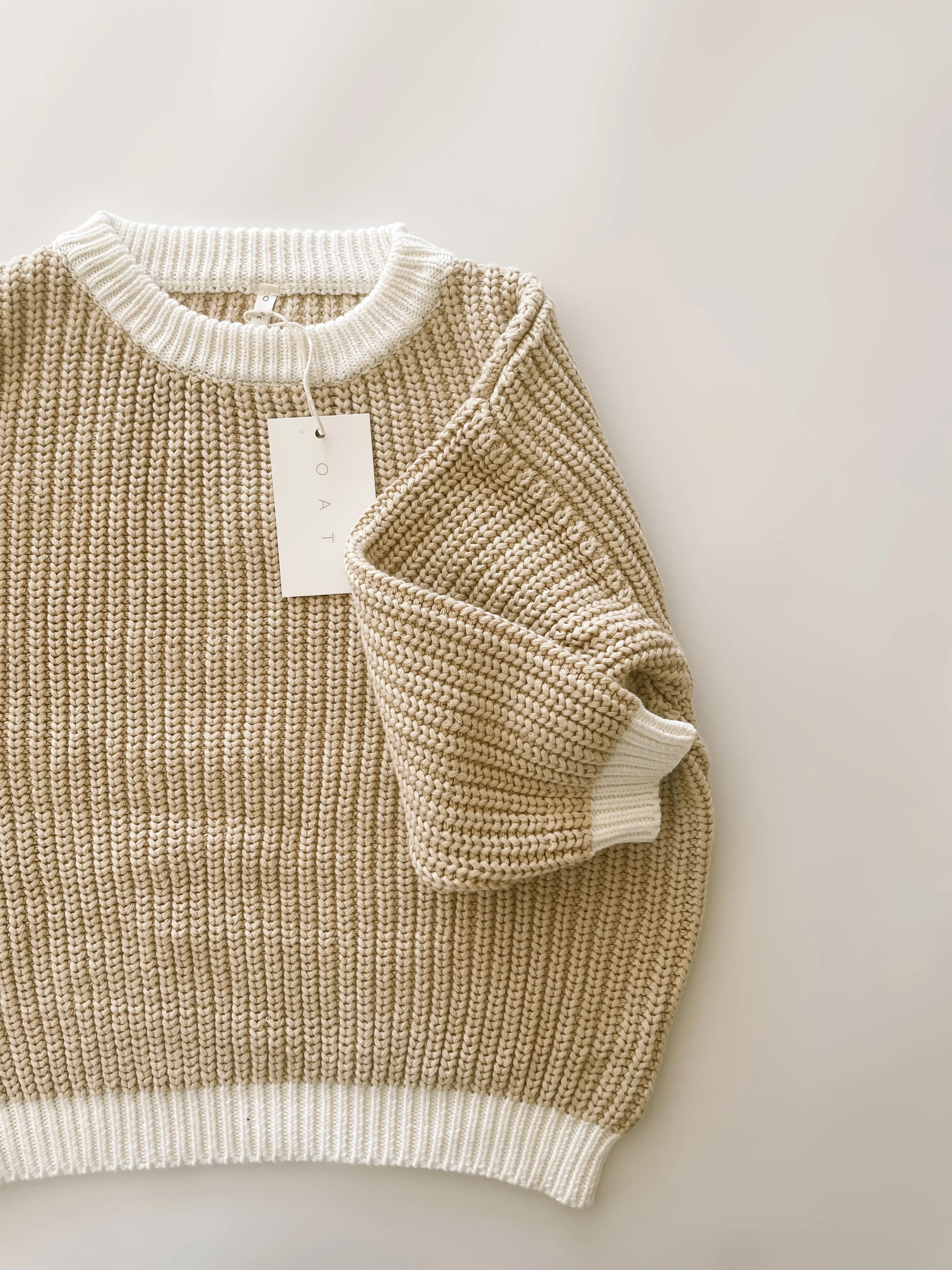 Women’s Two-Tone Chunky Knit Sweater