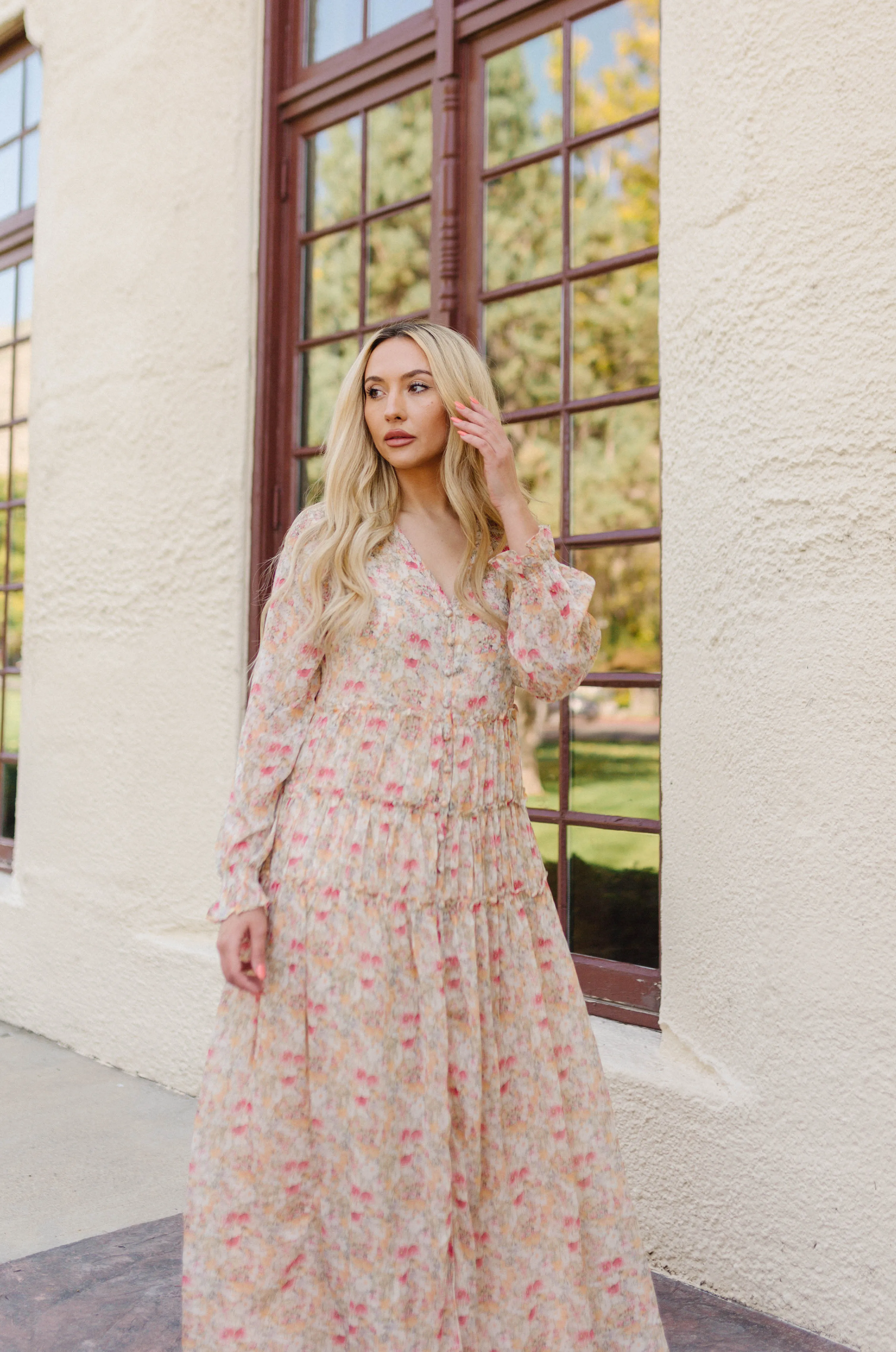 Zoey Floral Button Down Dress