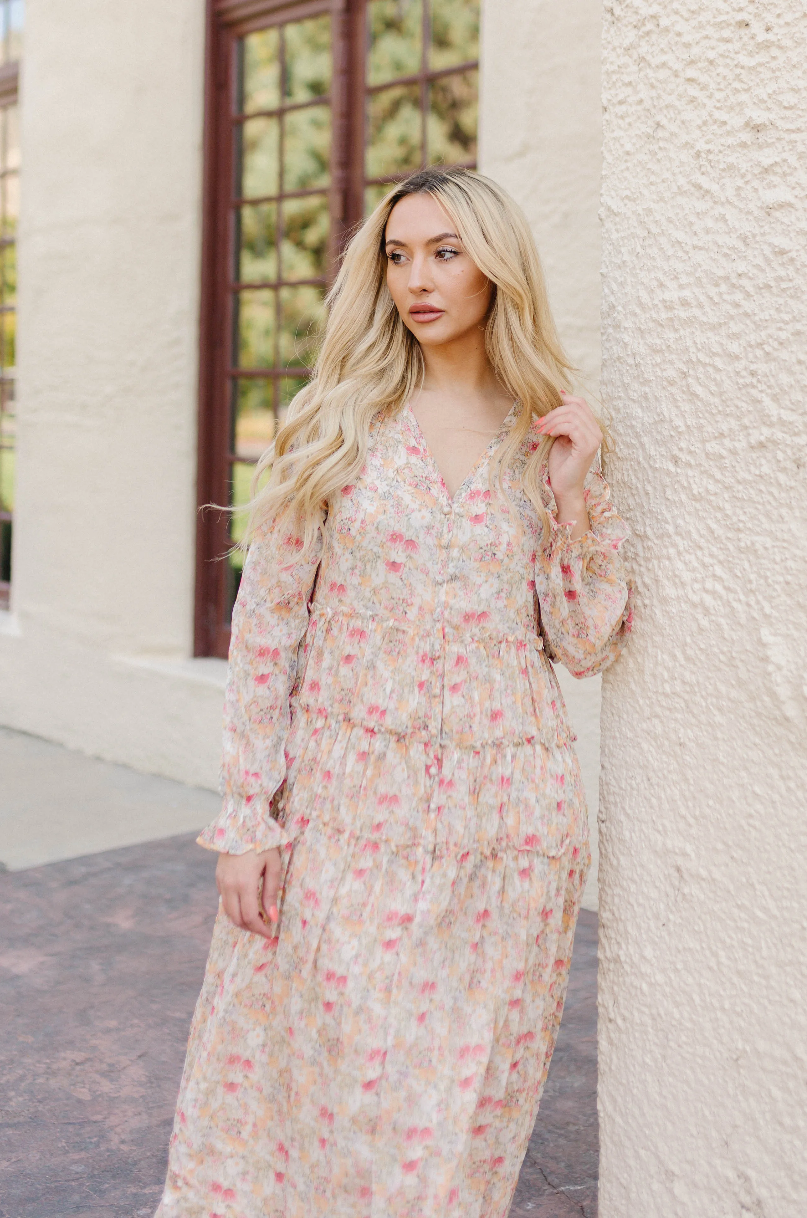Zoey Floral Button Down Dress