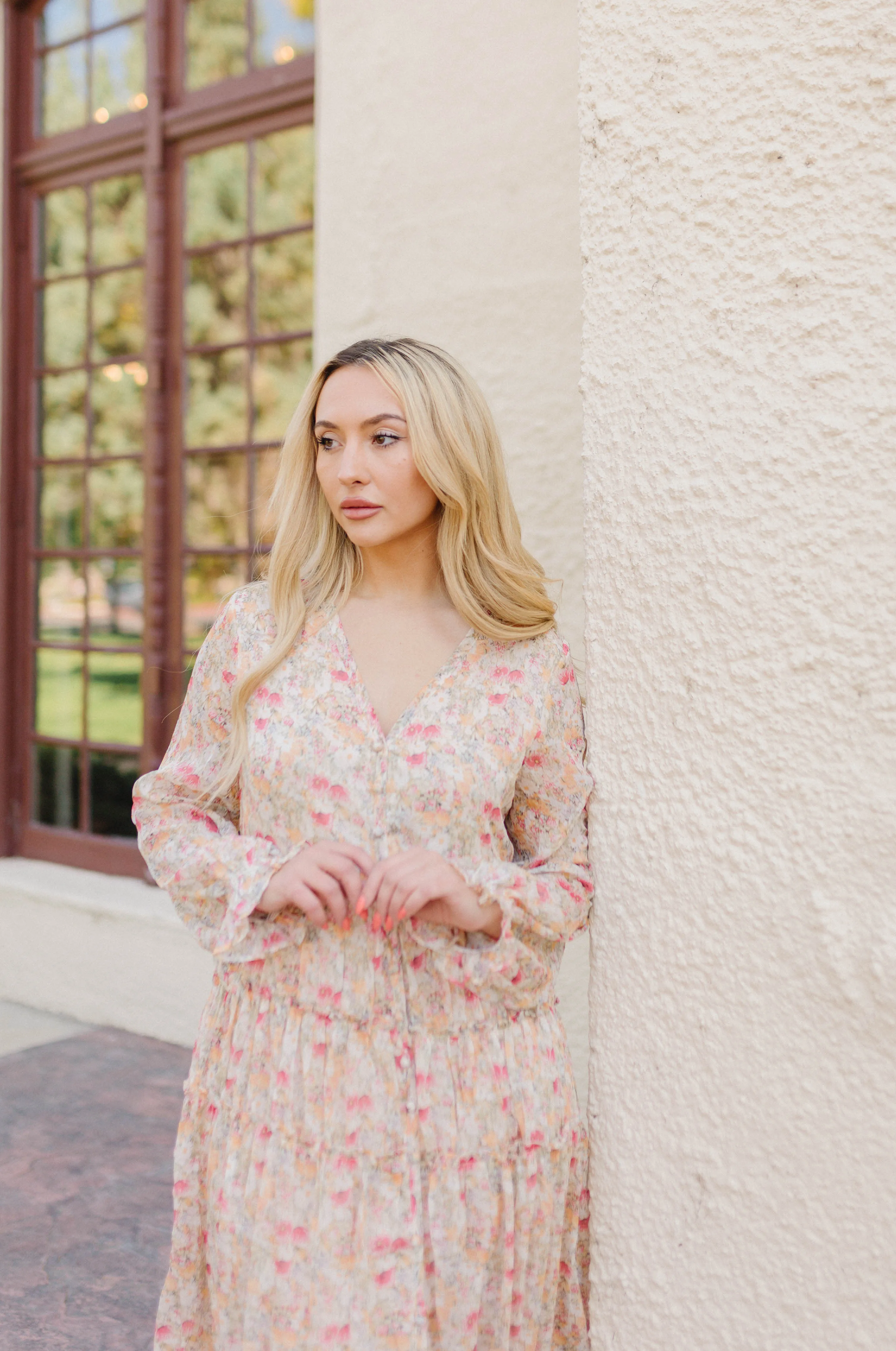 Zoey Floral Button Down Dress